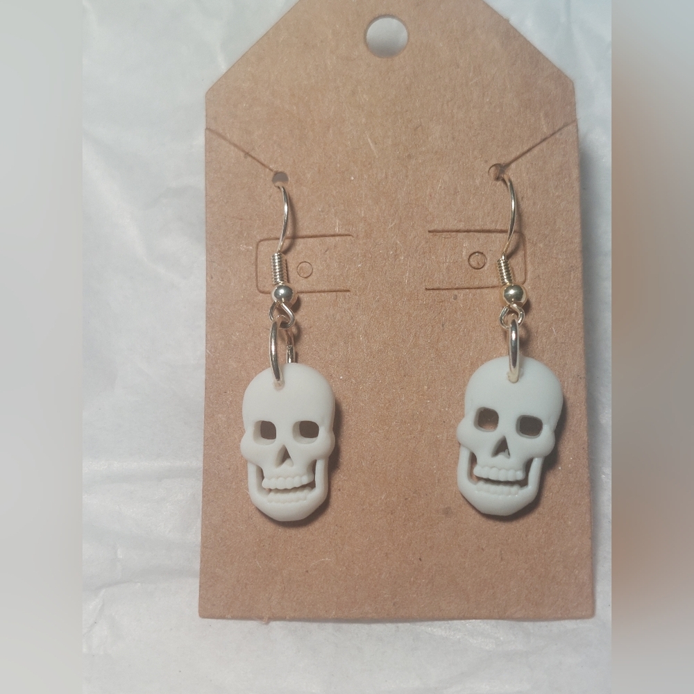 3/$10 Halloween Skull Dangle Earrings